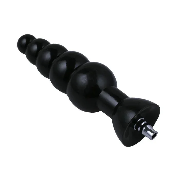 7.28” Beads Anal Plug(Black) Attachment for Premium Sex Machine