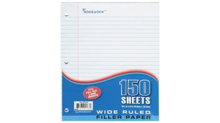 A plus 150 sheet filler paper