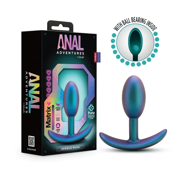 Anal Adventures Matrix The Nebula Plug: 3.5 inch Hover Inner Ball Butt Plug