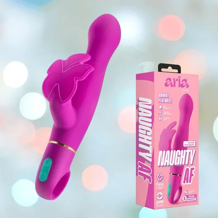 Aria Rechargeable Vibe Naughty AF-Plum