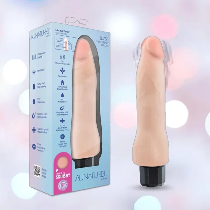 Au Naturel Vanilla Ice Vibrating Dildo