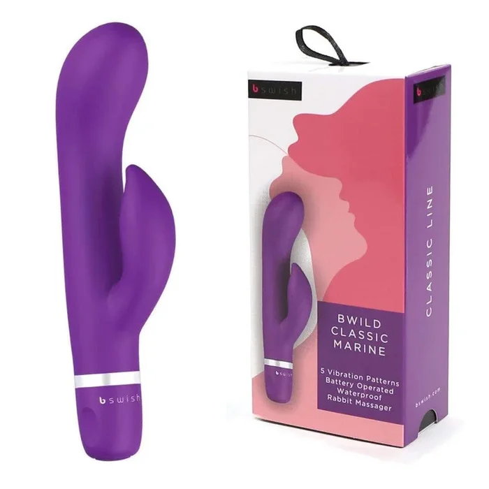 B Swish Bwild Classic Marine Rabbit Vibrator – Purple