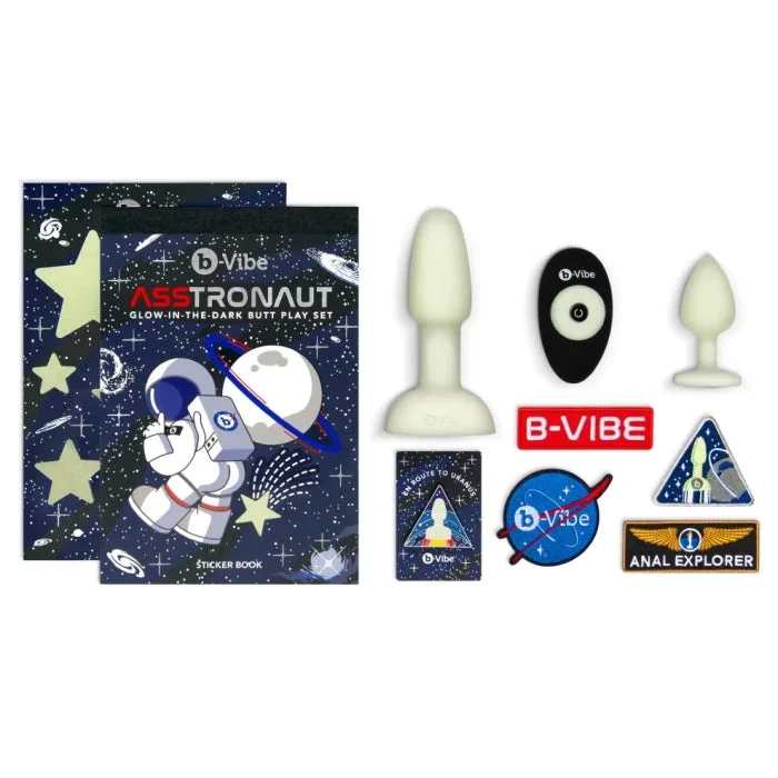 B-Vibe Asstronaut Glow in the Dark Anal Play Set