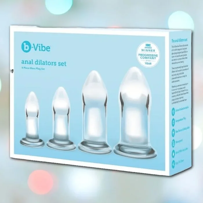 B-Vibe Glass Anal Dilators Set of 4