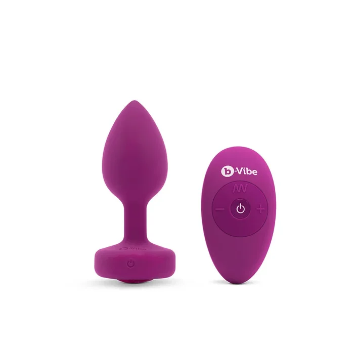 B-VIBE Vibrating Jewel Plug Small/ Medium | Butt Plug | Anal Plug