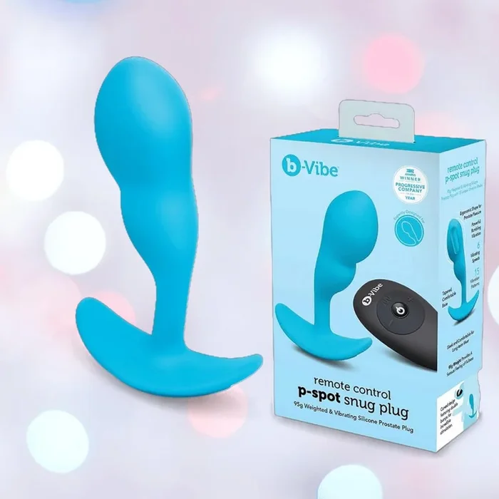 b-Vibe Vibrating Snug Plug RC: Silicone P-Spot Anal Vibrator – Small