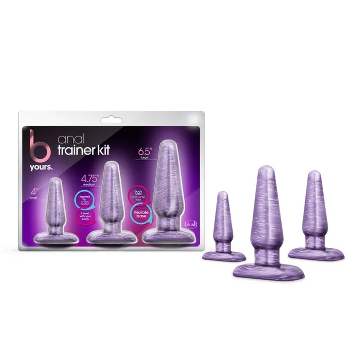 B Yours By Blush® | Trainer Kit Purple Swirl Anal Plug
