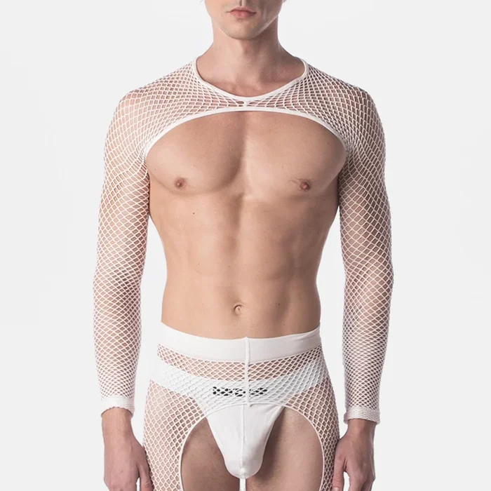 Barcode Berlin Fishnet Sleeves Poggio Whiteness