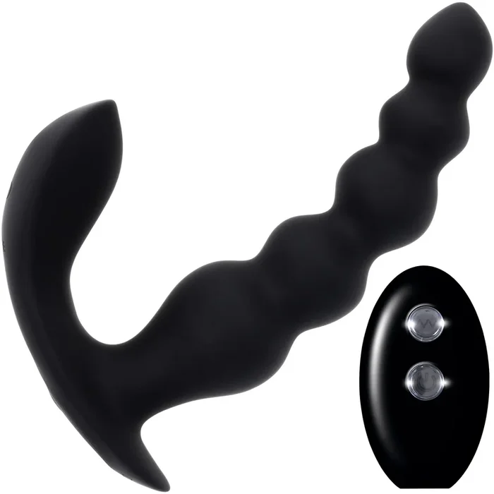 Beadwork Me Up Rechargeable Silicone Vibrating Anal Beads With Remote By Evolved Novelties