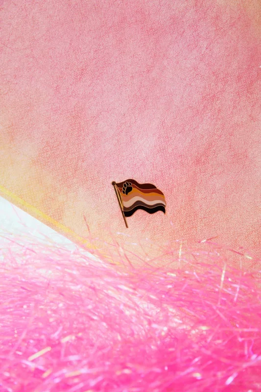 Bear Pride Flag Enamel Pin