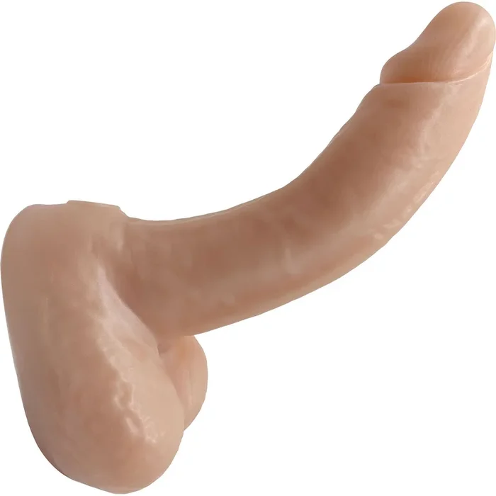 BIG Daddy Dante XL 9.5 ” Platinum Silicone Realistic Dildo With Balls By Dee’s Big Daddies – Vanilla