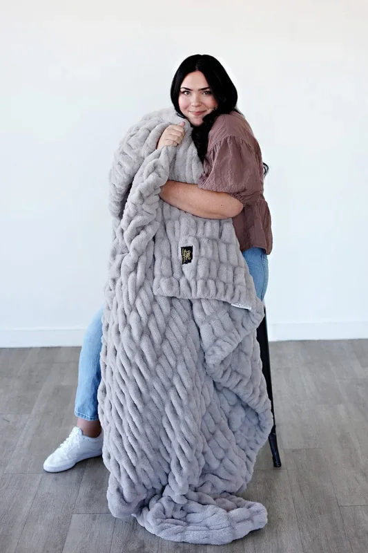 Biggest Hugs Tranquil Dove Blanket