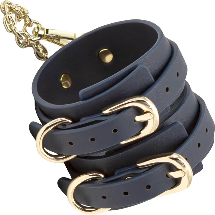 Bondage Couture Ankle Cuffs By NS Novelties – Blue