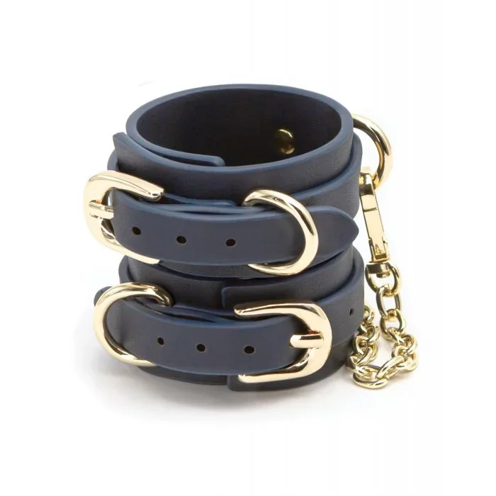 Bondage Couture Vinyl Wrist Cuff – Blue