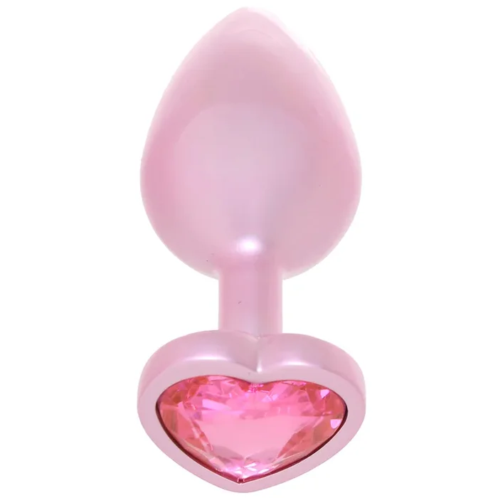 Booty Bling Pink Metal Jewelled Butt Plug in Medium