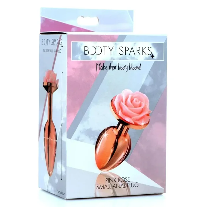 Booty Sparks Aluminum Anal Plug – Small – Pink/Rose Gold