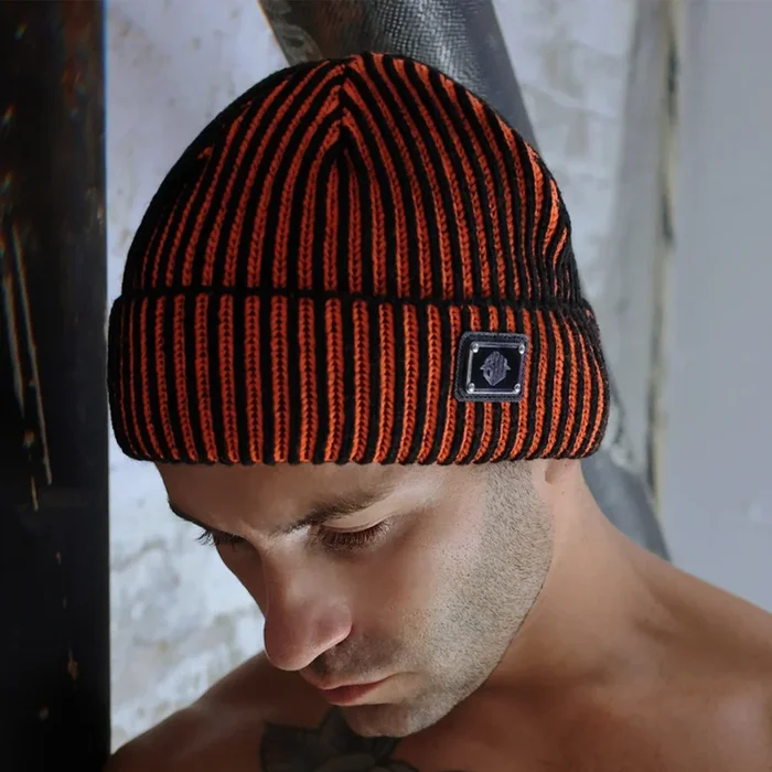 Breedwell Darkroom Rib Beanie Neon Orange