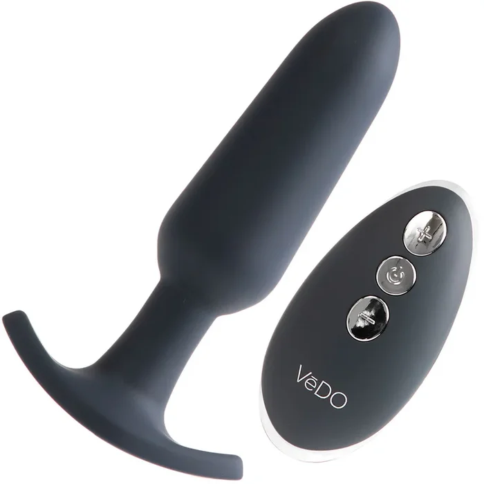 Bump Plus Silicone Rechargeable Vibrating Butt Plug With Remote by VeDO – Inkiness