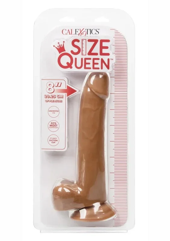 CalExotics Size Queen Dildo 8in