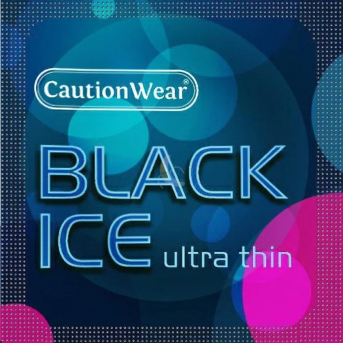 Caution Wear Black Ice Condoms