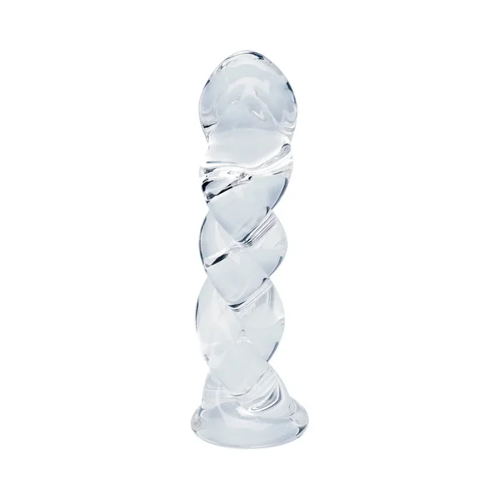 Clarity Seraphic Braid 5.7 In Glass Dildo