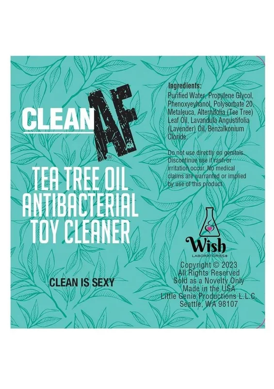 Clean AF Sex Toy Cleaning Spray 4oz – Tea Tree