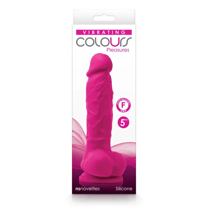 Colours Pleasures 5 inch. Oscillate Dildo Pink