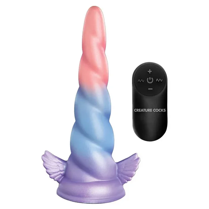 Creature Cocks Deluxe Dream Rider 8 ” Vibrating Unicorn Silicone Dildo
