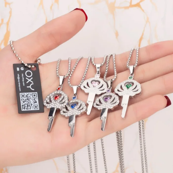 ? Diamonds Crown – Chastity Key Locket – Real Moisssanite Diamonds