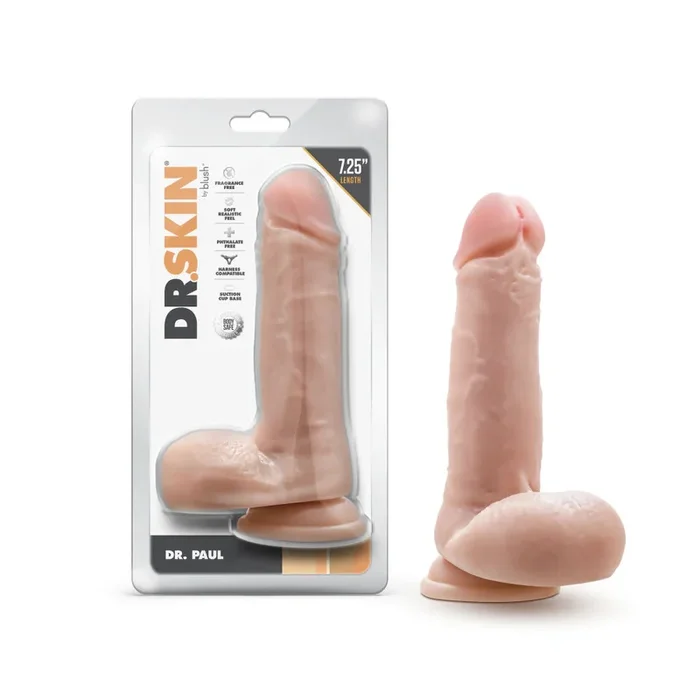 Dr. Skin Dr. Paul 7.25 Inch Long Dildo – Vanilla
