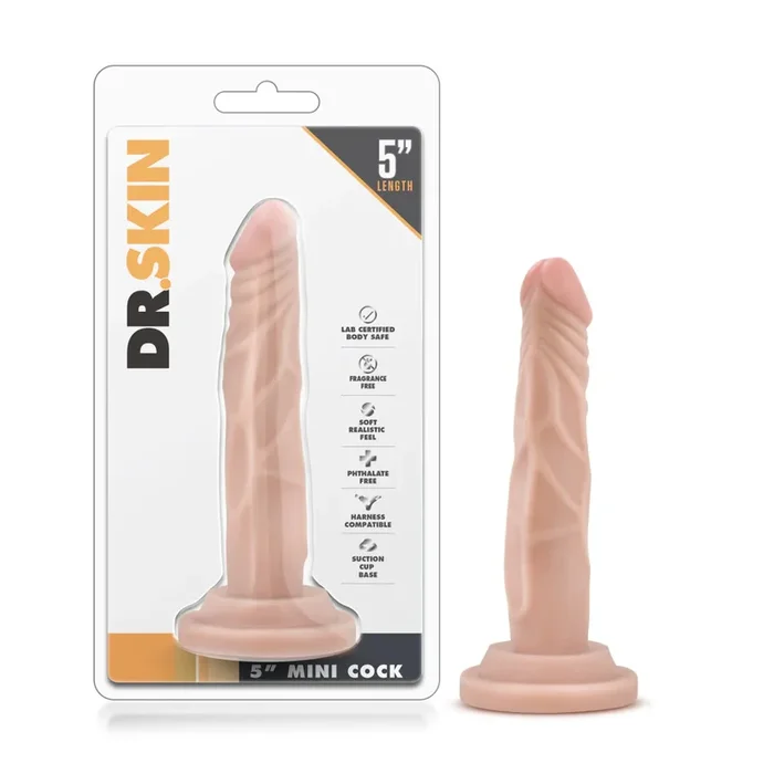 Dr. Skin Naturalistic Beige 5.75-Inch Long Dildo