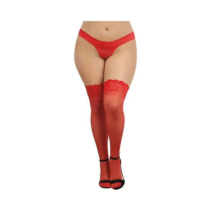 Dreamgirl Thigh Highs with Silicone Top