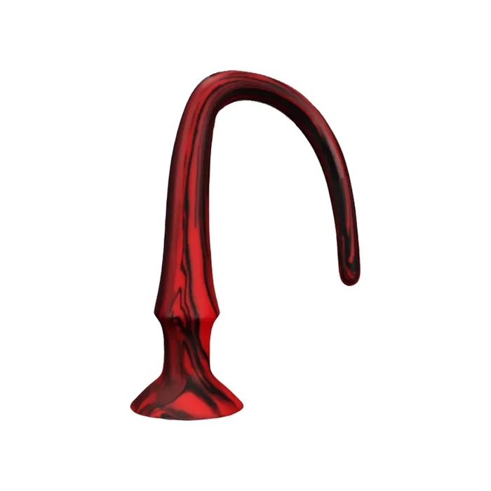 ELITE Liquid Silicone Snake 16 Inch Red & Black Swirl