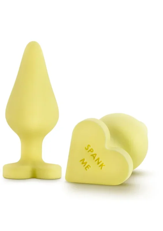 Encounter with Me Naughty Candy Heart Spank Me Silicone Butt Plug