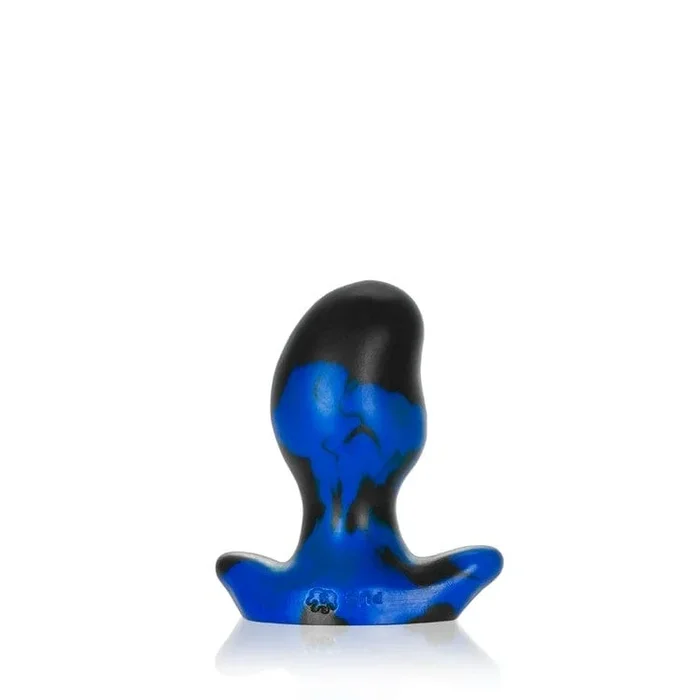 ERGO, buttplug – BLACK POLICE BLUE SWIRL – POCKET-SIZED