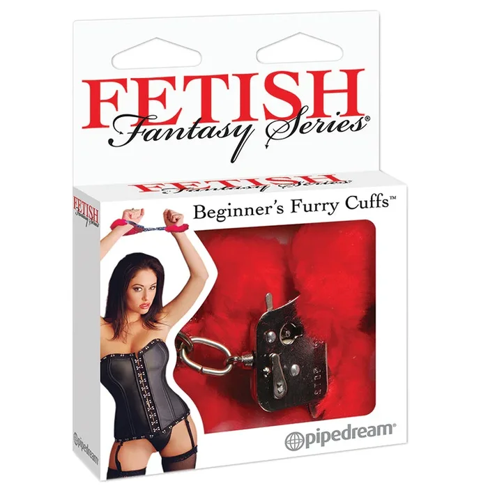 Fetish Fantasy Beginner’s Furry Cuffs-Red