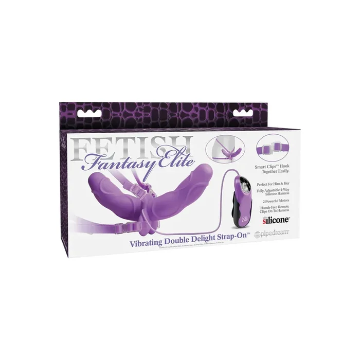 Fetish Fantasy Elite Oscillate Bivalent Delight Strap-On Purple