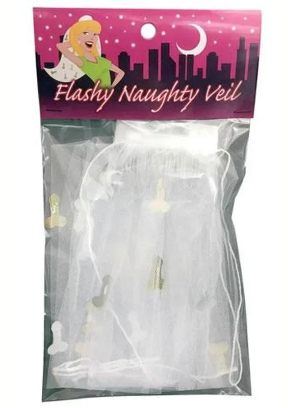 Flashy Naughty Veil Fun And Cheeky Bridal Party Accessory