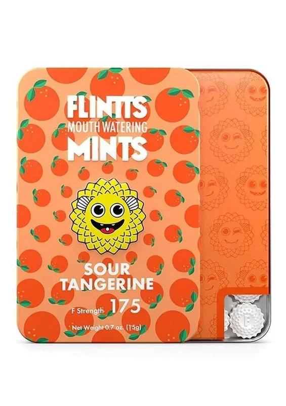 Flintts Mints Mouth Watering Oral Delights – Sour Tangerine