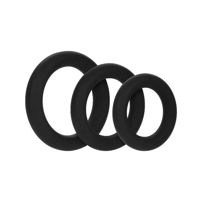 Forto F-61 3-Piece Silicone Cockring Set