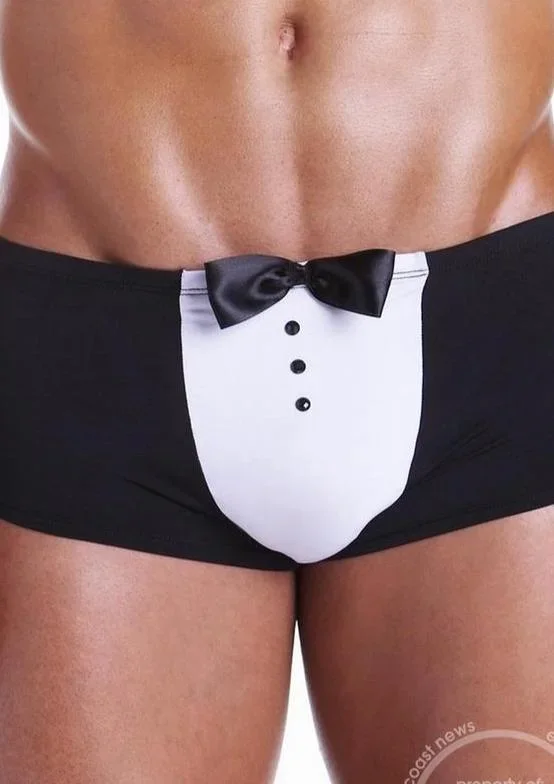 Fundies Black Tie Tuxedo With Bow Tie – O/S – Black/White