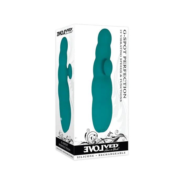 Germinate G-Spot Perfection Rechargeable Silicone Vibrator Teal
