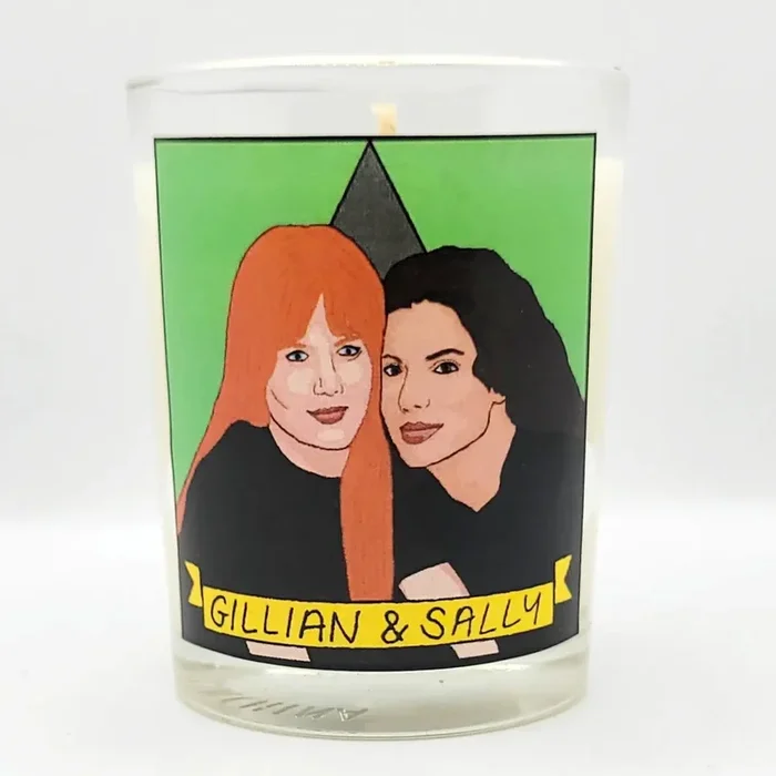 Gillian and Sally (Pragmatic Magic) Glass Votive Candle