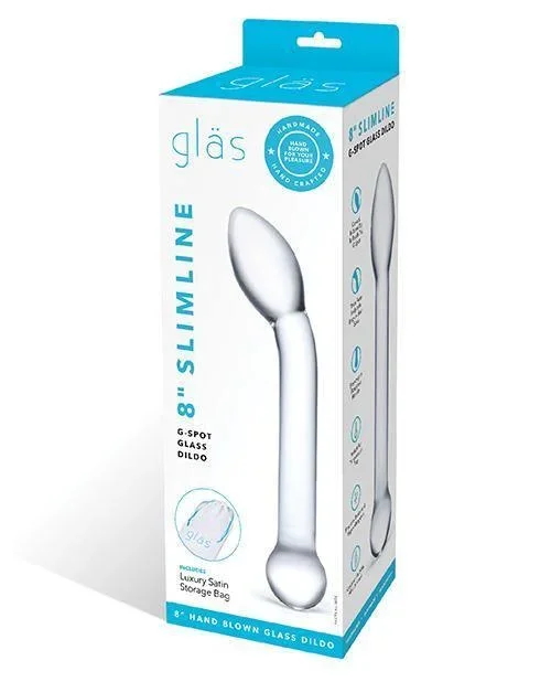 Glas 8 ” Slimline G-spot Glass Dildo