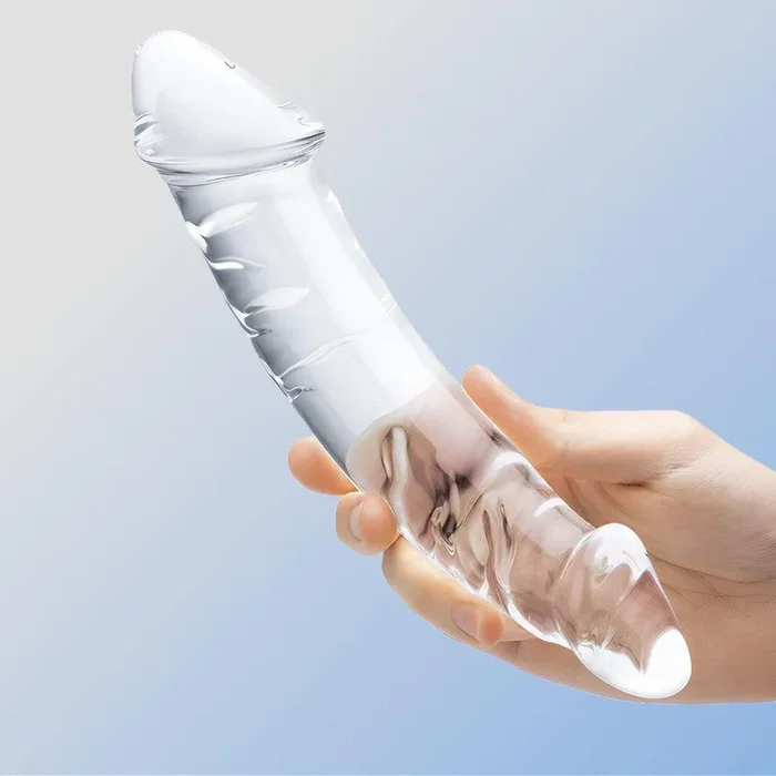 Gläs Girthy Realistic 10.5 ” Glass Double Dong