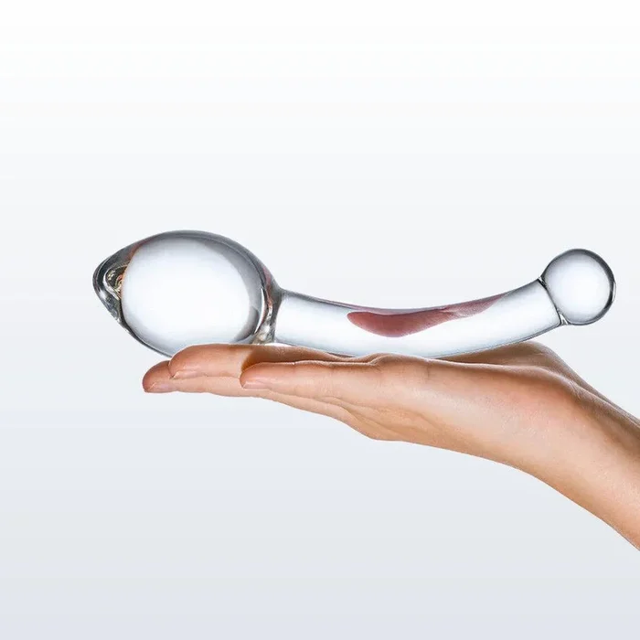 Gläs Pure Indulgence 8 ” Glass Anal Slider Dildo
