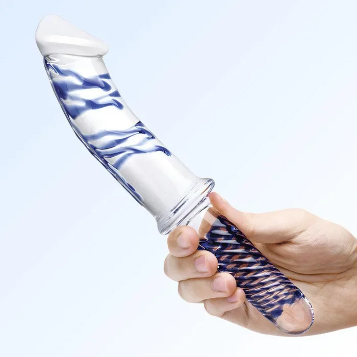 Gläs Realistic Double-Ended Glass Dildo With Handle 11″