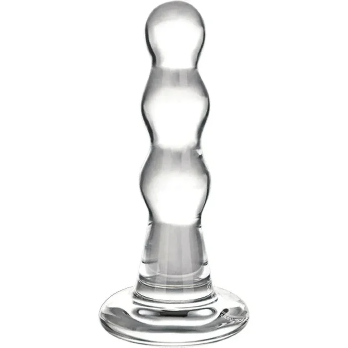 Glas Triple Represent Beaded Butt Plug