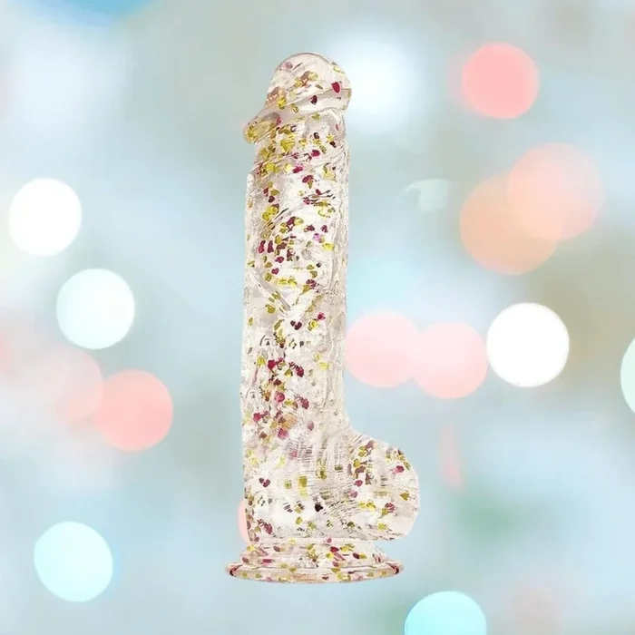 Glittergasm Dong – Red and Orange Swirl 7″