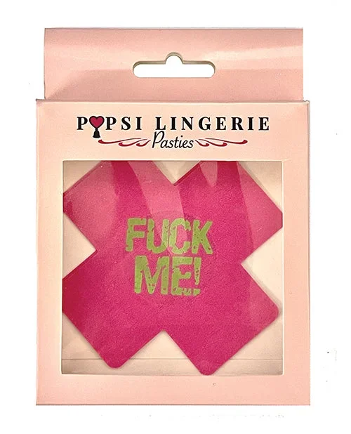 Glow in the Dark Fuck Me Pasties – Pink O/S